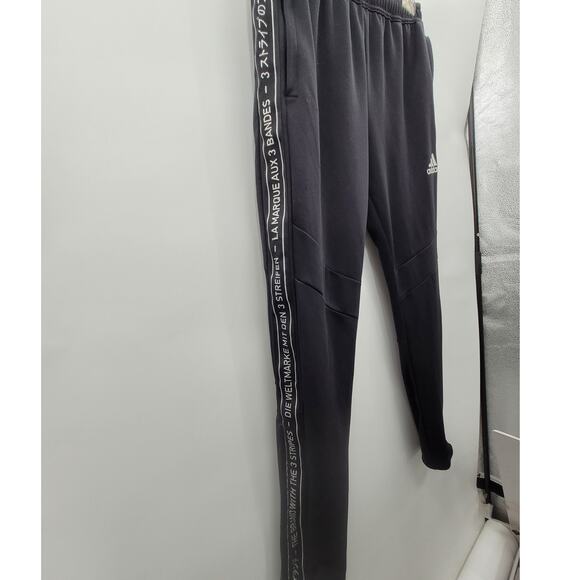 Adidas Mens Trio Side Logo Zip Pocket Ankle Trainers Track Pants size small - Picture 6 of 13